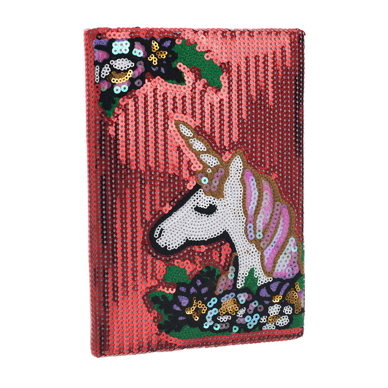 Notebook unicorn sequins