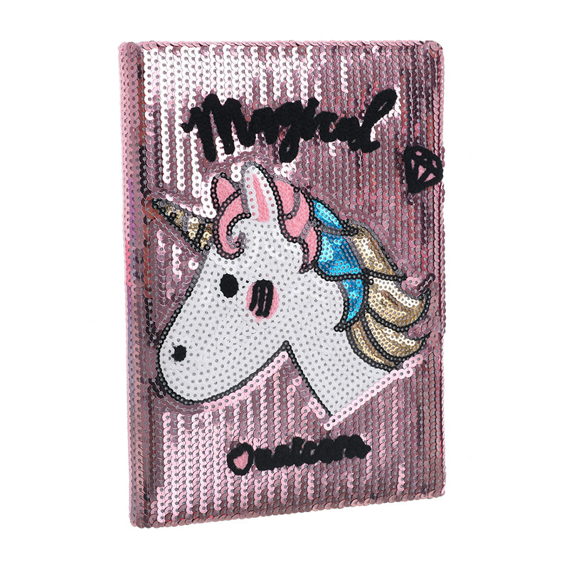 Unicorn Sequin Pink Notebook