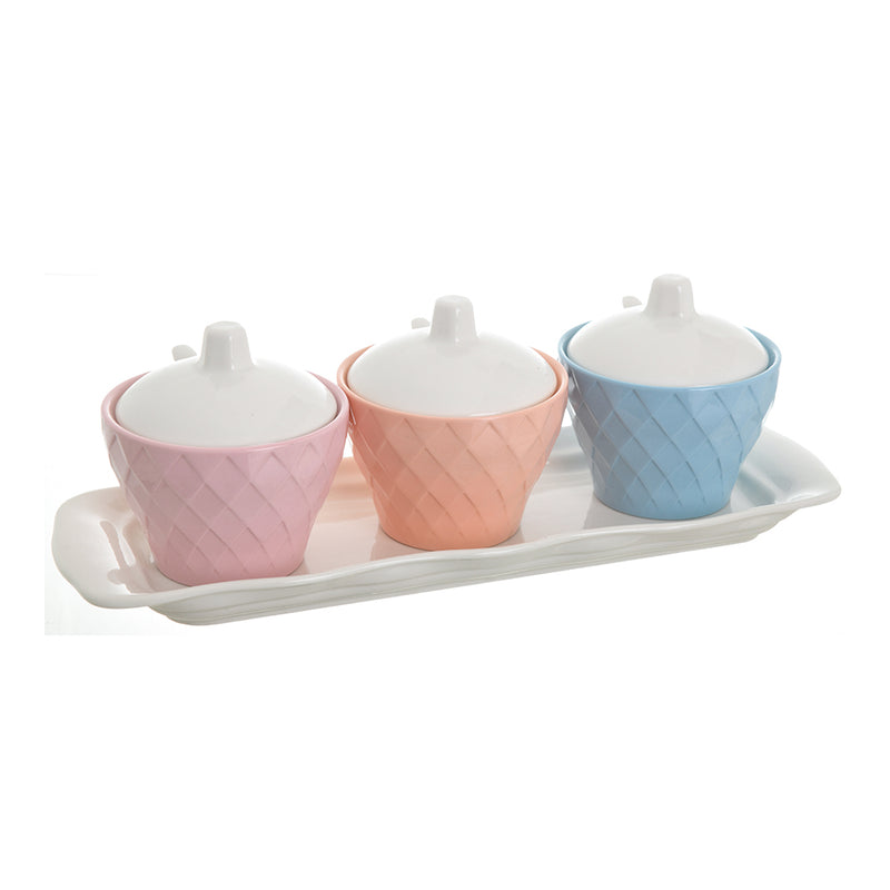 Porcelain spice set