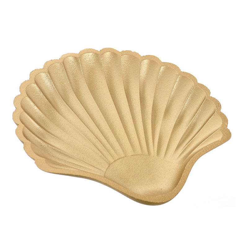 Style snack plate in the shape of a shell