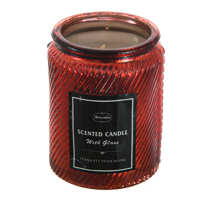 Scented candle + jar size 8.5 x 6 cm