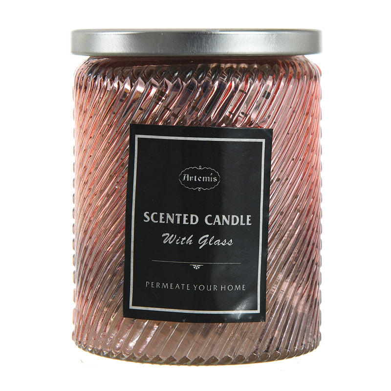 Scented candle + jar size 8.5 x 6 cm