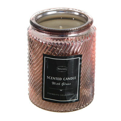 Scented candle + jar size 8.5 x 6 cm