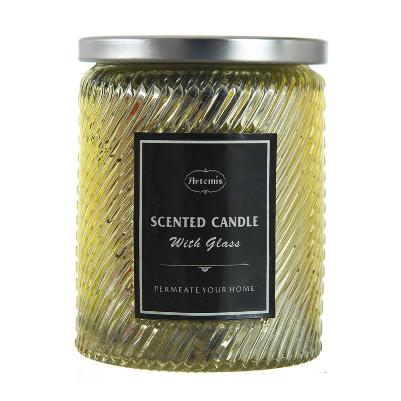 Scented candle + jar size 8.5 x 6 cm