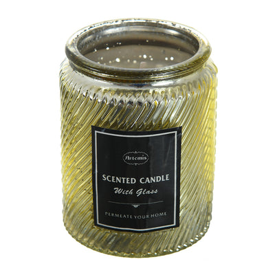 Scented candle + jar size 8.5 x 6 cm