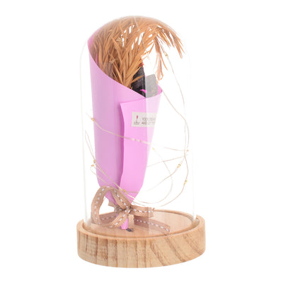 LED glass lamp - fuchsia