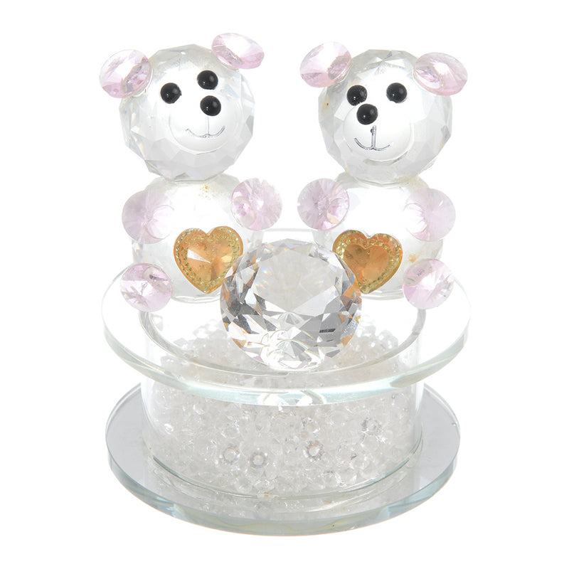 Crystal teddy bear - small size - crystal color