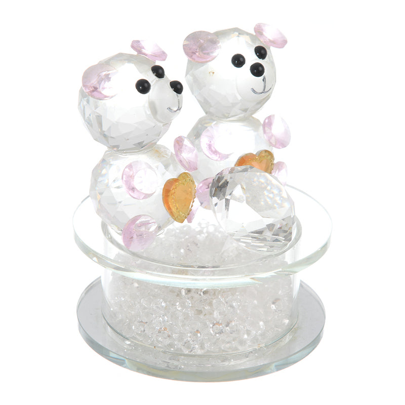 Crystal teddy bear - small size - crystal color