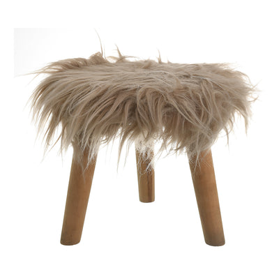 Small Fur Pouf Sofa