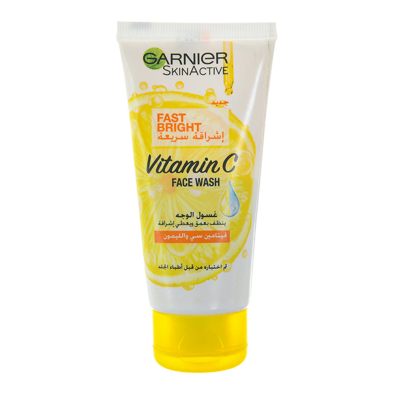 Garnier Fast Bright Face Wash with Vitamin C and Lemon 100ml 