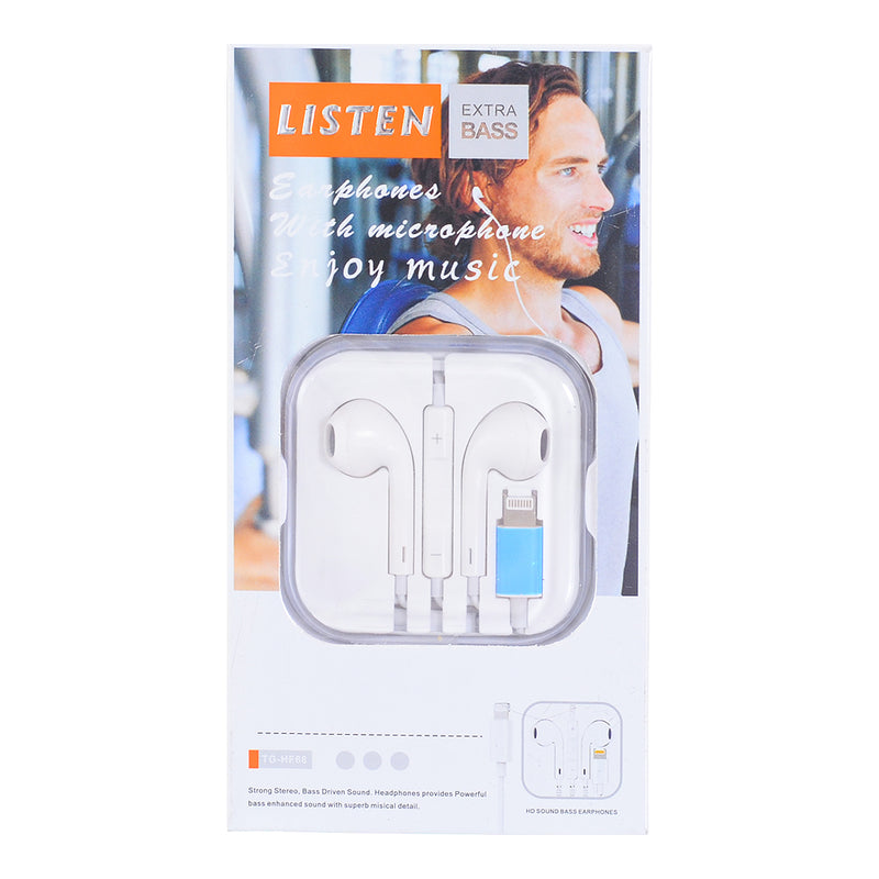 TG-HF68 white earphones