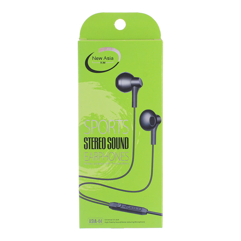 New Asia 04 earphones black