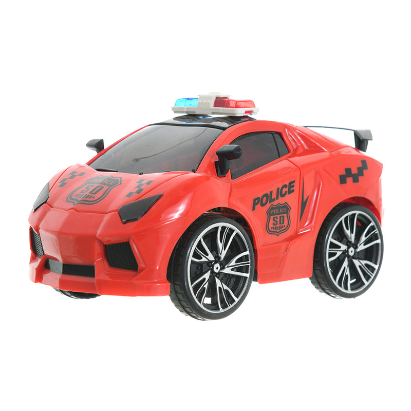 Red Lamborghini police car