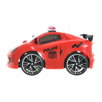 Red Lamborghini police car