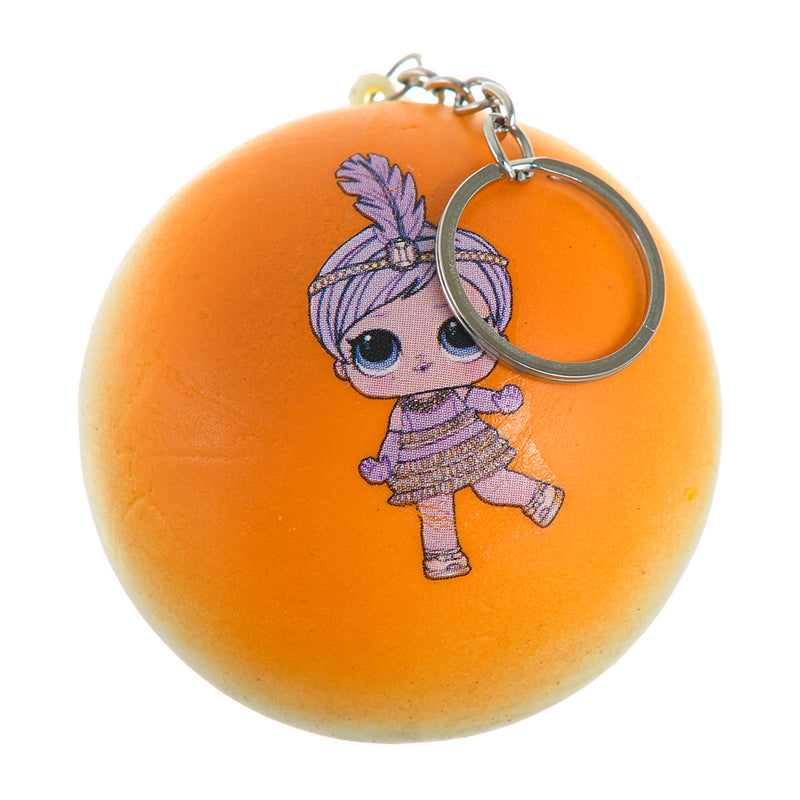 Stress sponge medallion, orange color