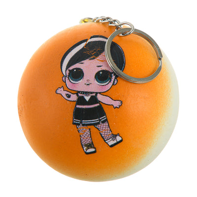 Stress sponge medallion, orange color