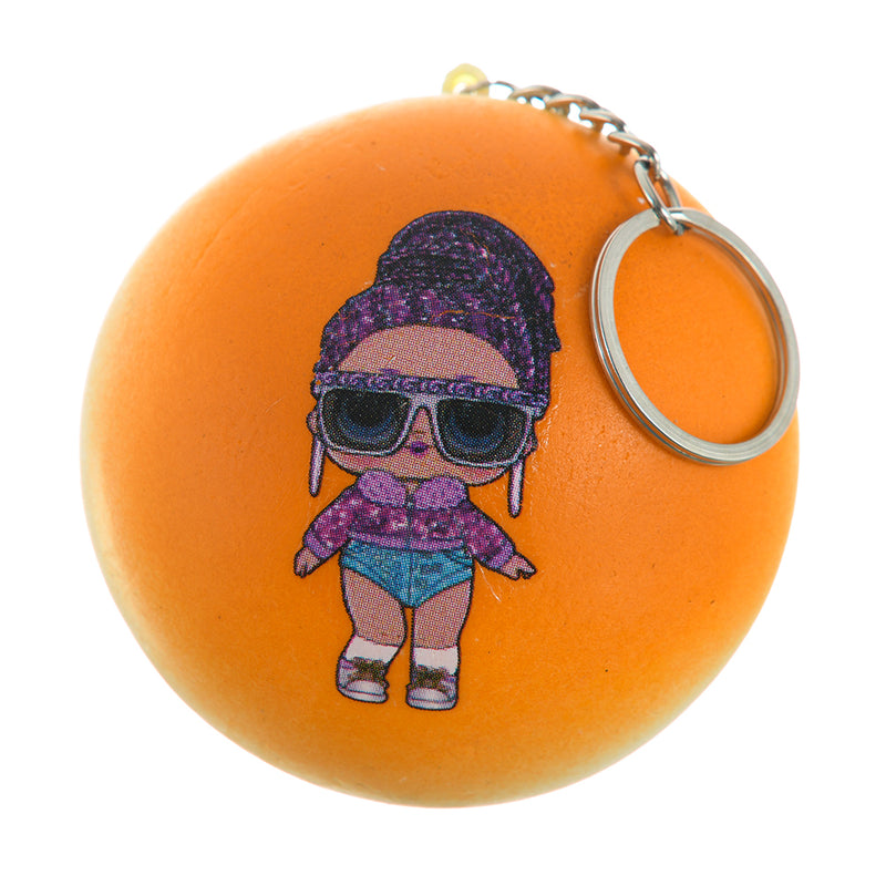 Stress sponge medallion, orange color