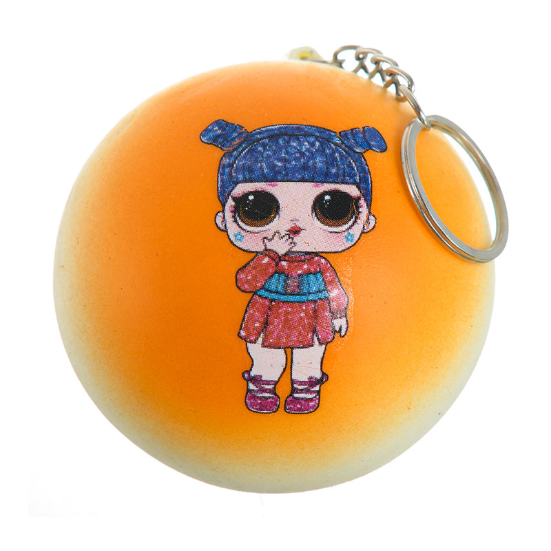 Stress sponge medallion, orange color