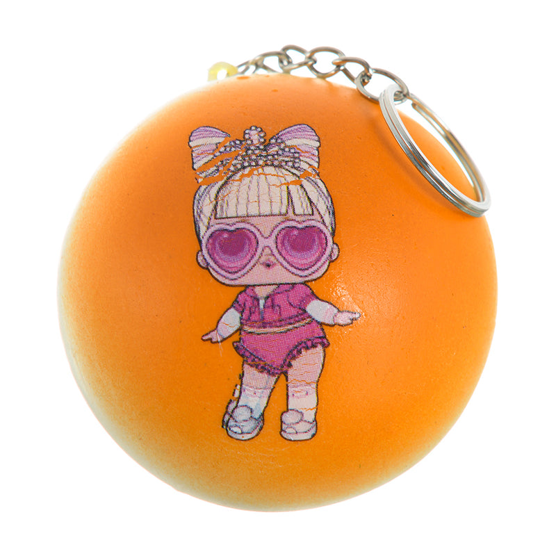 Stress sponge medallion, orange color