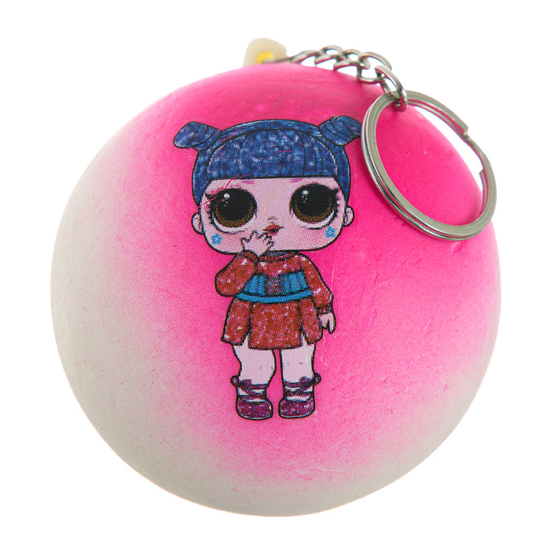 Tension sponge medallion, pink color