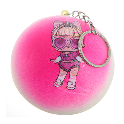 Tension sponge medallion, pink color