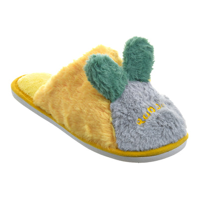 Rabbit 42 - 43 Women's winter cloak closed with yellow faux fur