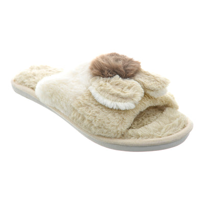 Women's open fur winter jacket, 42 - 43 off white