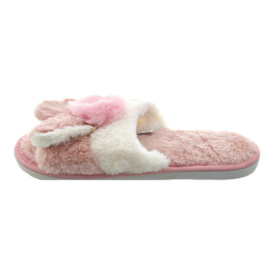 Women's open winter cloak with pink fur