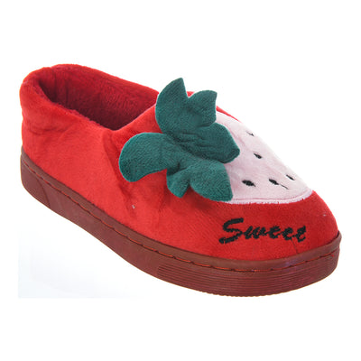 Closed winter clothing for children, strawberry red velvet