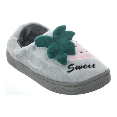 Closed winter clothing for children, gray strawberry velvet