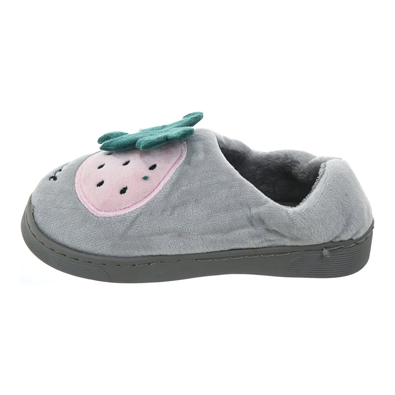 Closed winter clothing for children, gray strawberry velvet