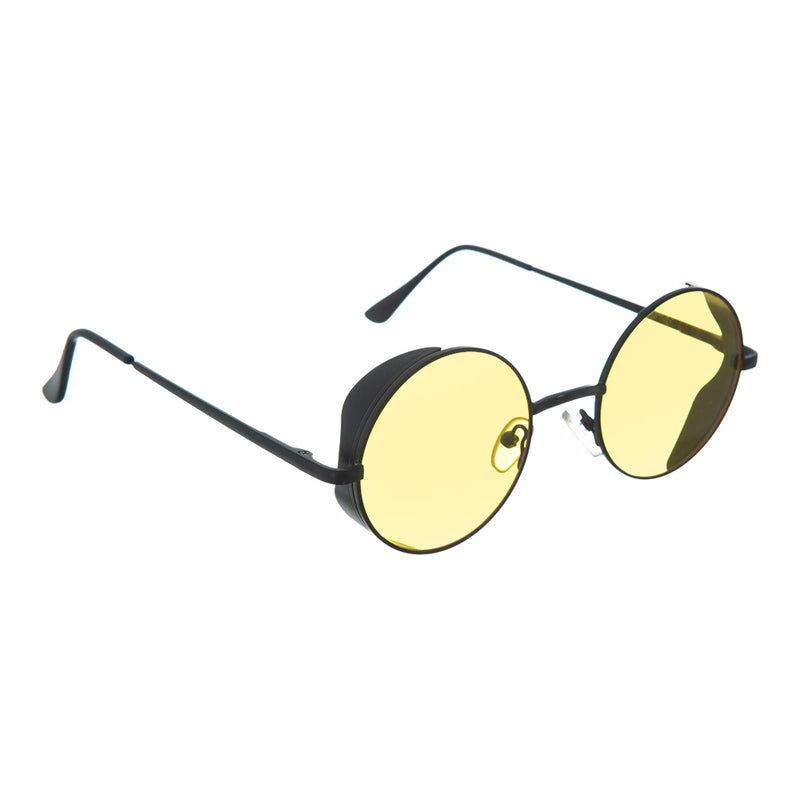 Round metal sunglasses, yellow