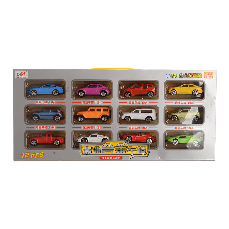 A car stand consisting of 12 colored cars