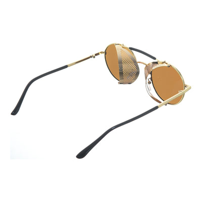 Round metal sunglasses, black