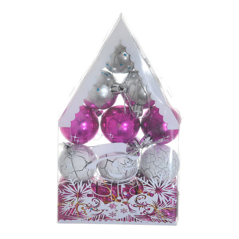 Christmas core set of 9 silver + fuchsia + white 4 x 4 cores