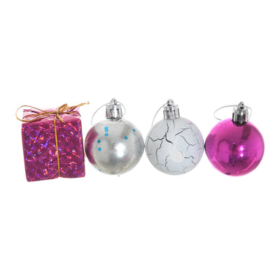 Christmas core set of 9 silver + fuchsia + white 4 x 4 cores