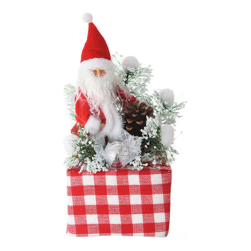 Christmas box in the shape of Santa Claus