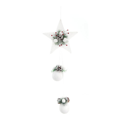 White star-shaped Christmas decoration