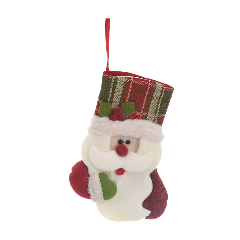 Christmas decoration in the shape of a white Santa Claus