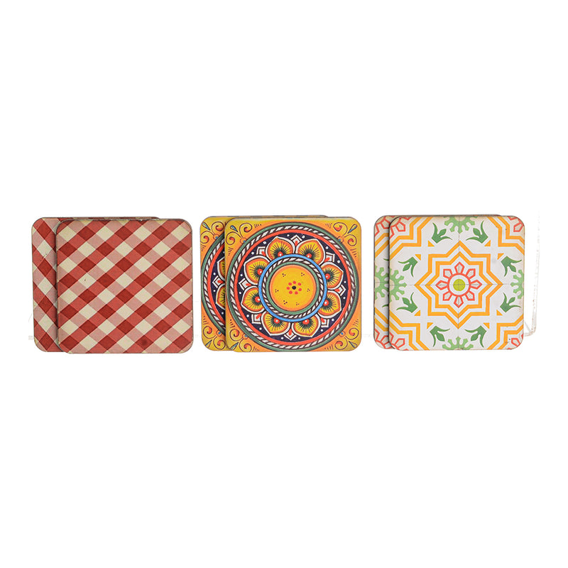 Wooden coaster 6 pieces