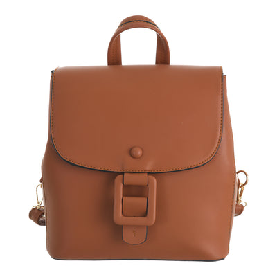 Elegant, classic back and shoulder bag with a zipper (tuck) for women