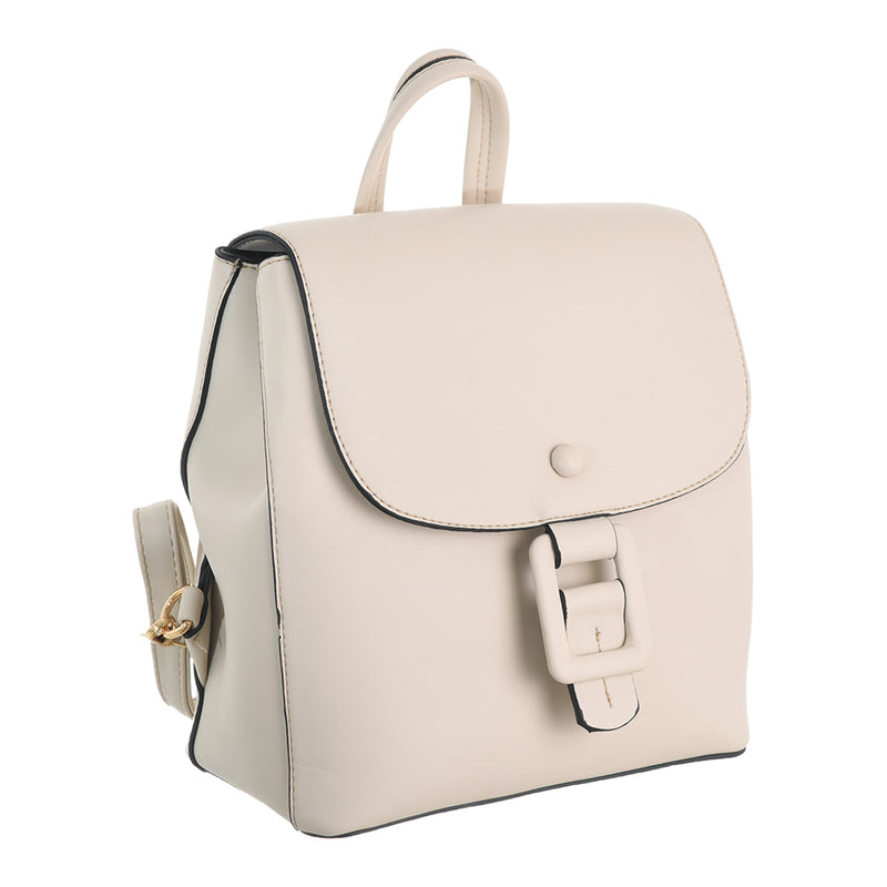 Elegant, classic back and shoulder bag with a zipper (tuck) for women