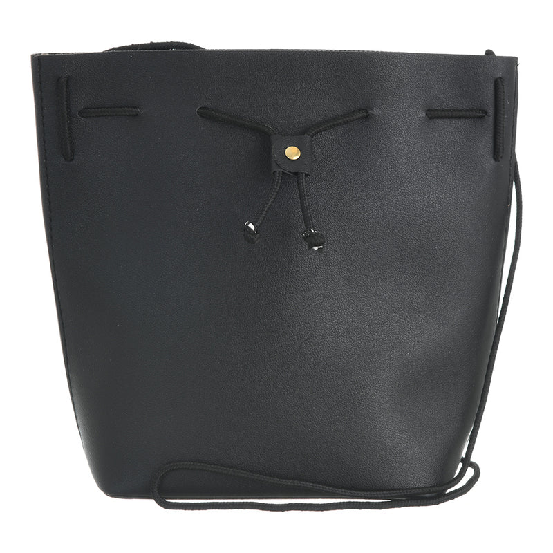 Shoulder bag with drawstring closure