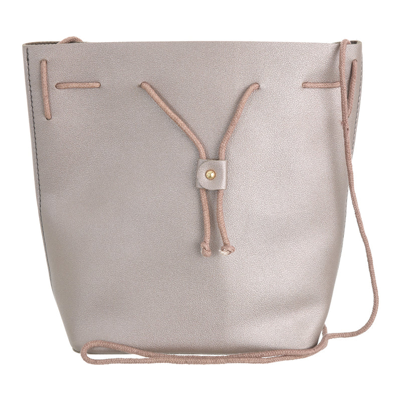 Shoulder bag with drawstring closure, size 20.5×8×16