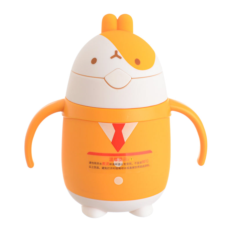 Alsamar chick-shaped silicone thermos, 210 ml, yellow*white 