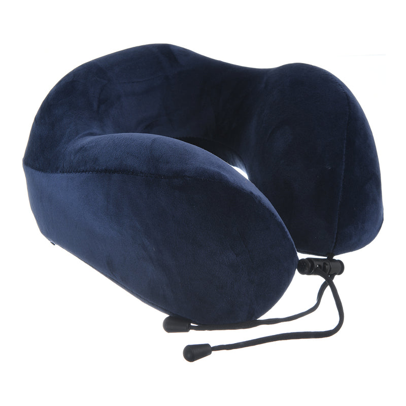 Travel neck pillow with a comfortable, U-shaped, plain velvet cover