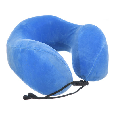 Travel neck pillow with a comfortable, U-shaped, plain velvet cover