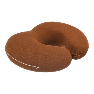 Travel neck pillow, plain fabric cover, U-shaped