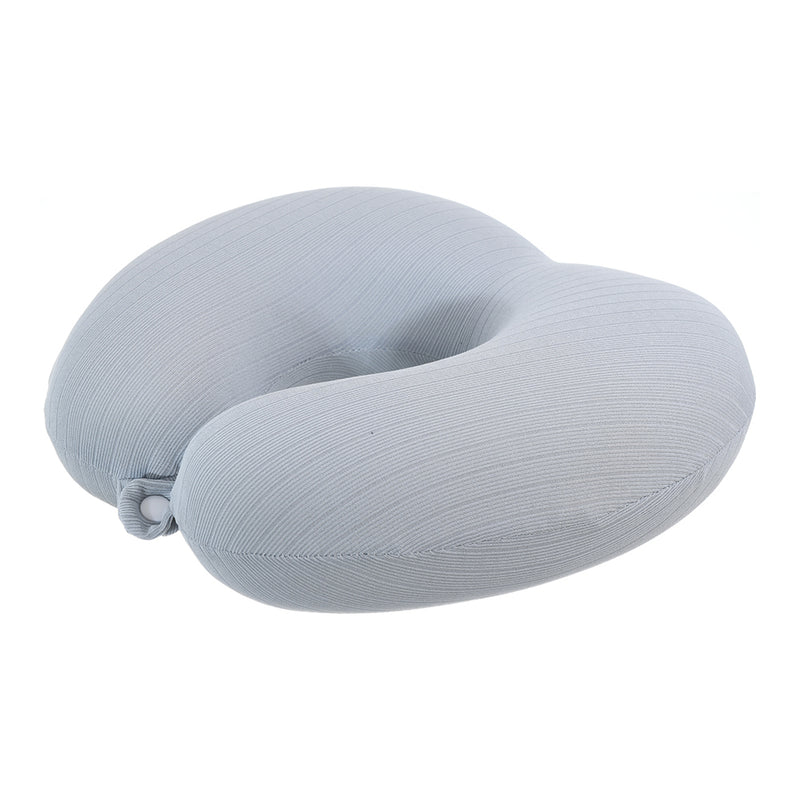 Travel neck pillow, plain fabric cover, U-shaped