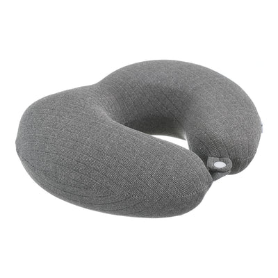 Travel neck pillow, plain fabric cover, U-shaped